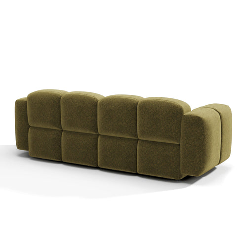 Premium Interiors - Modulaire bank MOSS - fluweel met structuur  180cm