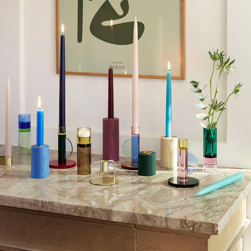 Hübsch theelichthouder Astro - kristal - ø5xh15cm - vtwonen shop