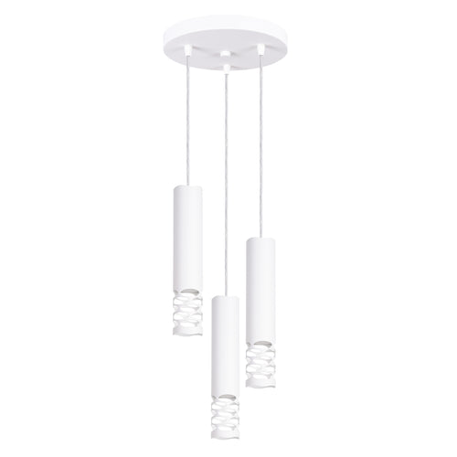 Sollux Lighting Hanglamp LIRO 3P wit - 25x25x125cm