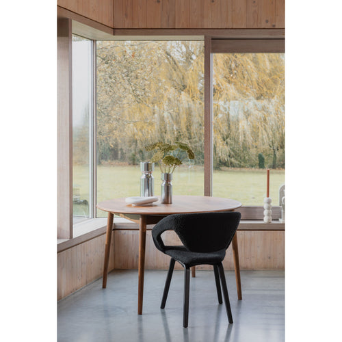 Zuiver Flexback Eetkamerstoelen Armleuning Zwart - Set van 2