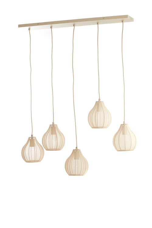 Light & Living hanglamp ELATI - bruin - 100x15x21.5cm