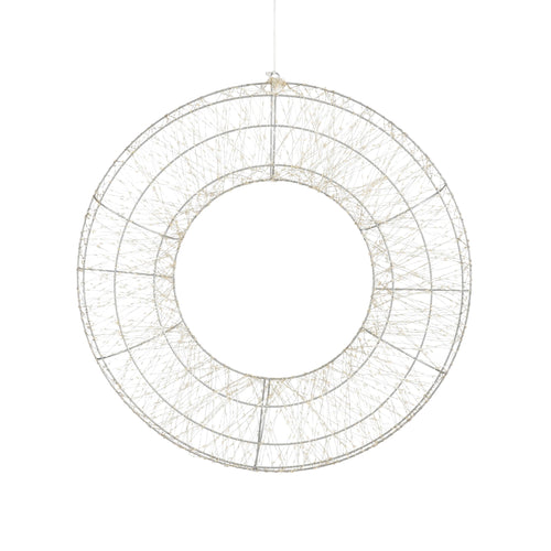 Luca Lighting Lichtkrans met Warm Witte LED Verlichting - Ø45 cm - Zilver - vtwonen shop