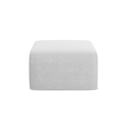 LaMiaSofa Poef Cervo - bouclé - zilver - 72x94x42