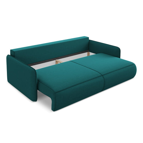 LaMiaSofa 3-zits slaapbank Palermo - velours - marien - 216x105x86