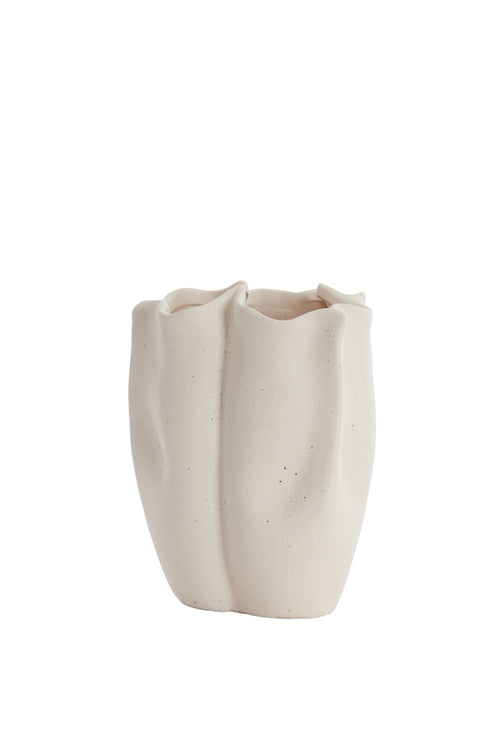 Light & Living vaas SANGULI - 28x27.5x36.5cm - wit - vtwonen shop