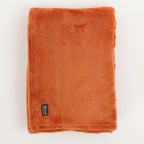 Mica Decorations Famke Fleece Plaid - L180 x B130 cm - Terra