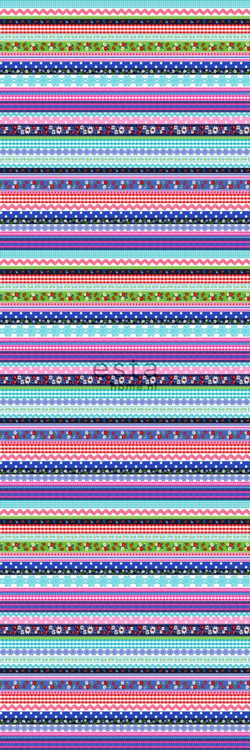 ESTAhome fotobehang strikjes meerkleurig - 100 x 279 cm - 158107 - vtwonen shop
