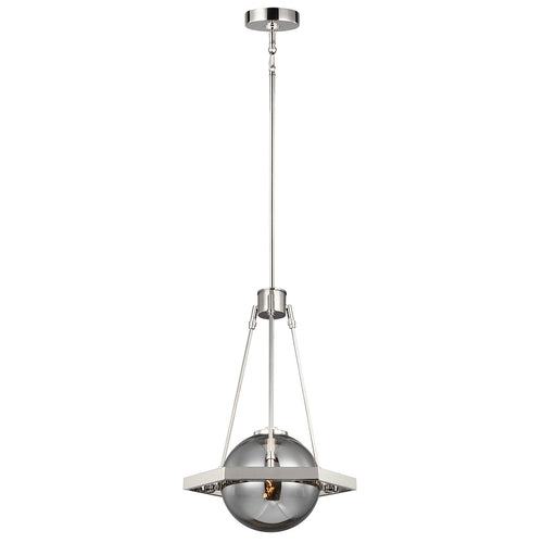 Harper Feiss 1 hanglamp gepolijst nikkel