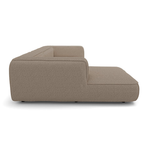 Premium Interiors - Linkerhoekbank SOFIA - bouclette mol 255cm