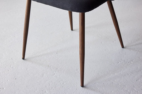 Rebellenclub Eetkamerstoel Kangasala - Set van 2 - Zwart Linnen - vtwonen shop