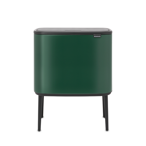 Bo Touch Bin, met 3 binnenemmers, 3 x 11 liter - Pine Green - vtwonen shop