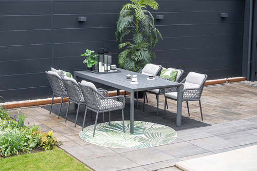 Garden Impressions Toledo tuinstoelen set van 4 donkergrijs