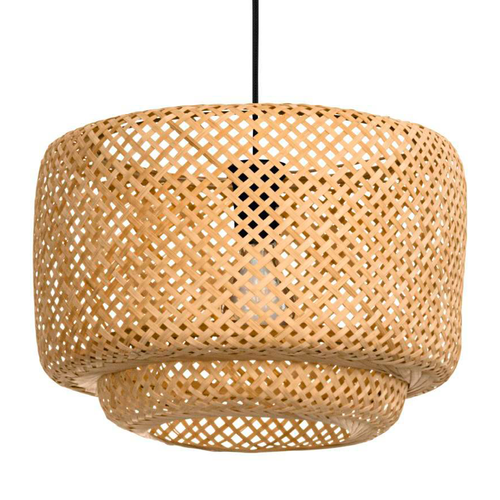 EGLO hanglamp Hettonle - e27 - ø 42 cm - zwart/hout - vtwonen shop