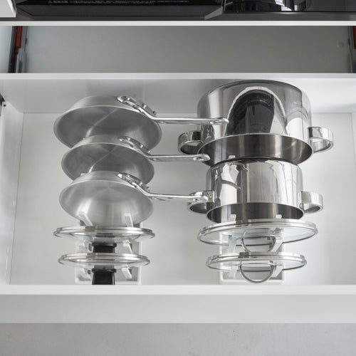 Yamazaki Tower Deksel & pannenhouder verstelbaar - Wit - vtwonen shop