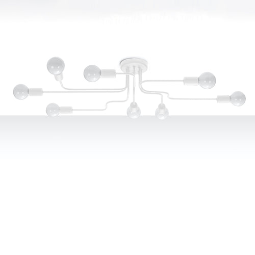 Sollux Lighting Kroonluchter VECTOR 8 wit - 103x56x15,5cm