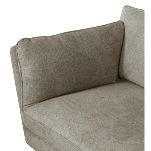 Furnhouse 3-zitsbank Bari - Taupe - Stof - 92x224x84