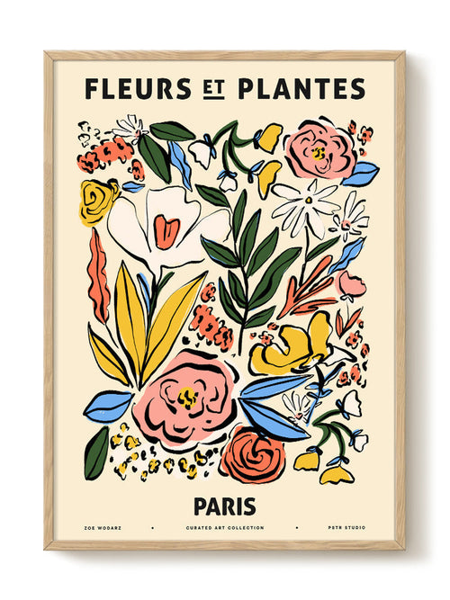 Zoe - Fleurs et Plantes - Paris - PSTR studio Kunst Poster - vtwonen shop