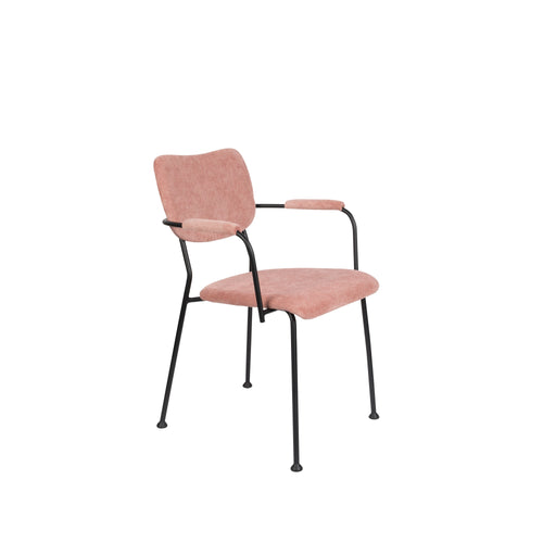 Zuiver Benson Eetkamerstoelen met armleuning Roze - Set van 2 - vtwonen shop