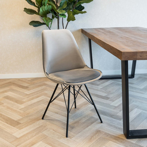 Kick kuipstoel Velvet - Grijs - vtwonen shop