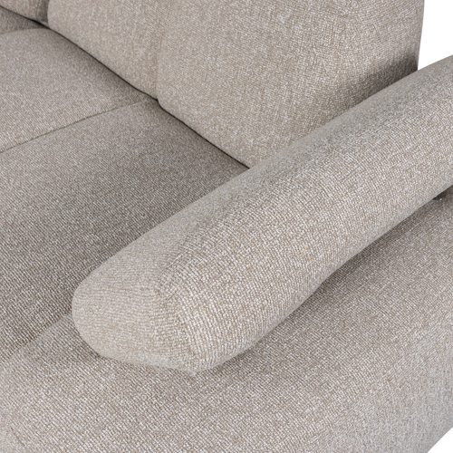 WOOOD hoekbank rechts Mojo - Bouclé - Beige Melange - 74x310x230 - vtwonen shop