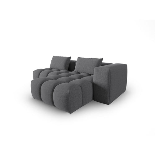 Cosmopolitan Design - Modulaire hoekbank rechts Verona 3-zits, structurele stof grijs - 145x205x70cm