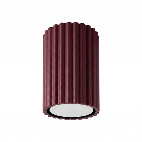 Sollux Lighting Plafondlamp KARBON 10 bordeaux - 6,5x6,5x10cm