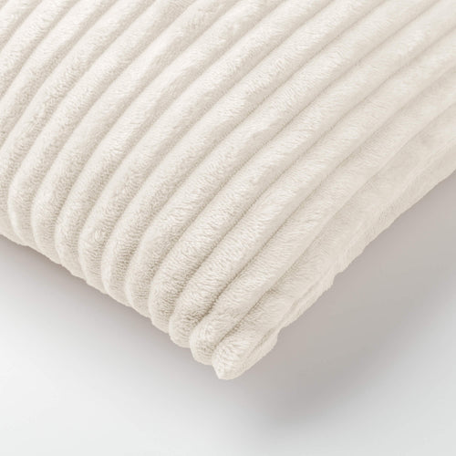 MART - kussenhoes 45x45 cm - zacht ribfluweel - corduroy - Snow White - wit