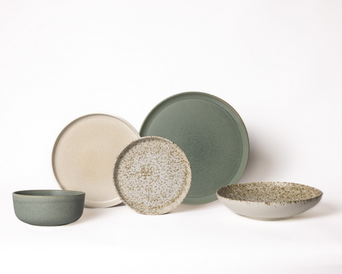 Mimo Homeware serviesset Broken Shells & Ocean Breeze - 5-delig - 2 personen