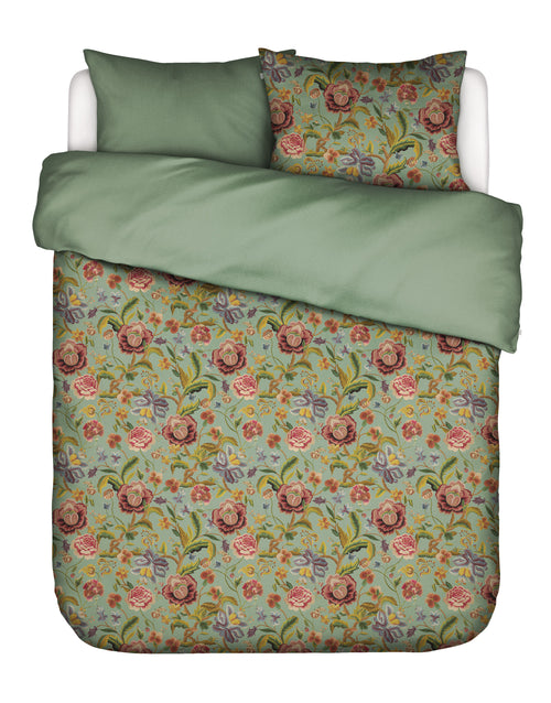 Essenza Rosanella dekbedovertrek - Lits-Jumeaux XL – 260x200/220 cm - Basil green