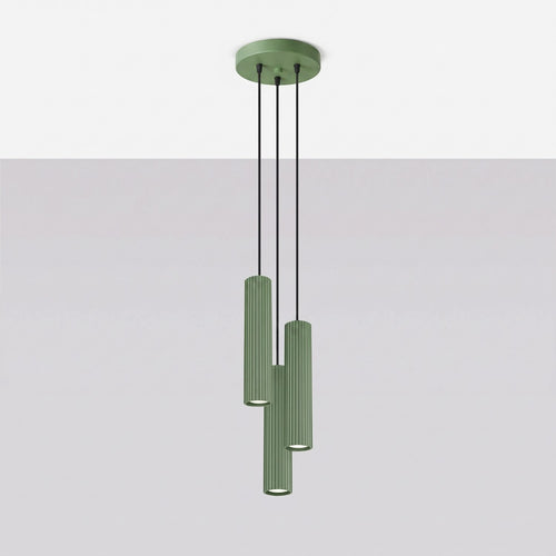 Sollux Lighting Hanglamp KARBON 3P salie - 19,5x19,5x108cm