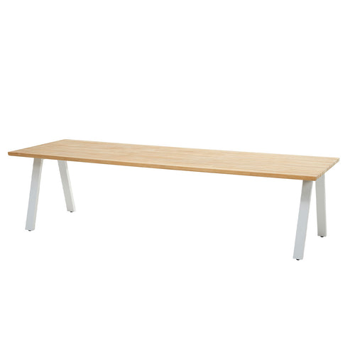 Taste by 4 Seasons tuintafel Ambassador frost grey-teak 300x100 cm - vtwonen shop