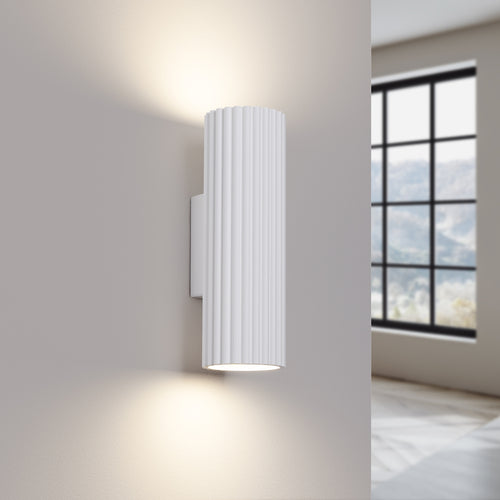 Sollux Lighting Wandlamp KARBON 20 wit - 6,5x8,5x20cm