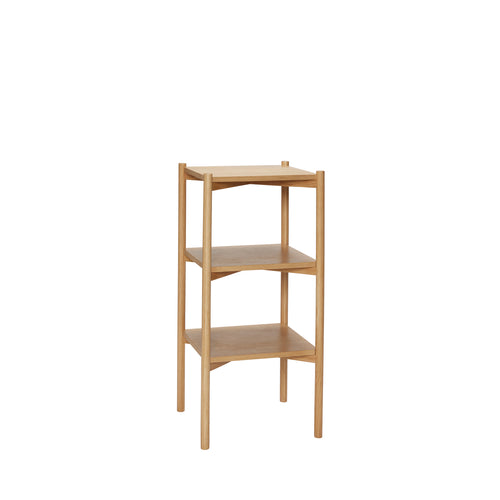 Hübsch bijzettafel Solution - mdf/okernfineer/eikenhout - 43x38xh91cm