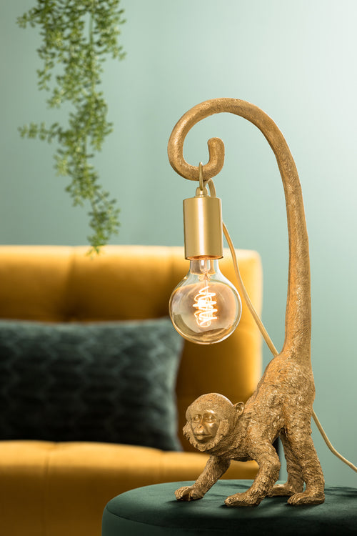 Light & Living ornament MONKEY - Ø4.5x6.5cm - goud