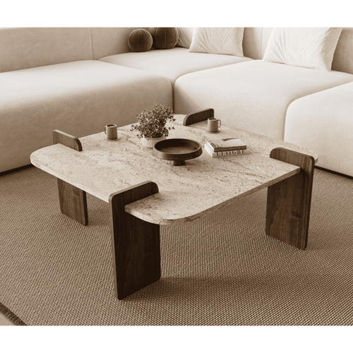 Calicosy - ORIGIN Salontafel - Notenhout - 90x90x35 cm