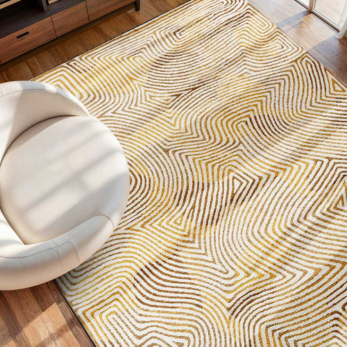 Louis De Poortere vloerkleed Yellow Hippy - geel - 280x390cm - vtwonen shop