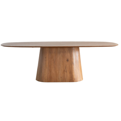 Giga Meubel Eettafel Stijn - Bruin Hout Deens Ovaal - 160x100x76cm