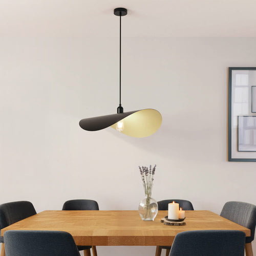 HOME DELUXE RONA design hanglamp - zwart/goud