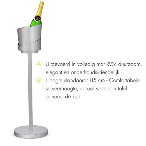 Leopold Vienna - Champagnekoeler inclusief standaard RVS mat - vtwonen shop