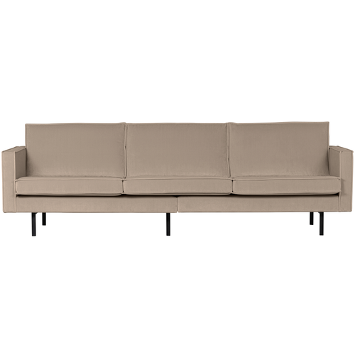 BePureHome 3-zits bank Rodeo - Velvet - Khaki - 85x277x86 - vtwonen shop