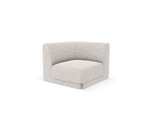 Micadoni Hoekmodule Miley chenille lichtgrijs - 90x90x70cm