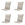 Madison tuinstoelkussen lage rug Panama - beige - 105x50x6cm - set van 4