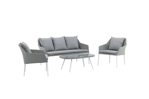 Rebellenclub Loungeset Haze - Wit Grijs