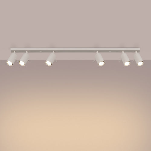 Sollux Lighting Plafondlamp RING 6L beige - 117x6x17cm