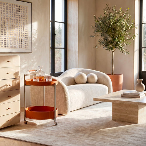 Kare Design Salontafel Travertino 100x100cm
