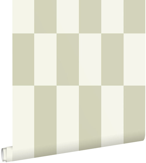 ESTAhome behang strepen lichtgroen - 0.53 x 10.05 m - 132151