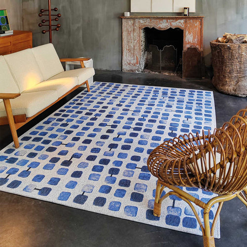 Louis De Poortere vloerkleed Amparo Blues - blauw - 200x280cm - vtwonen shop