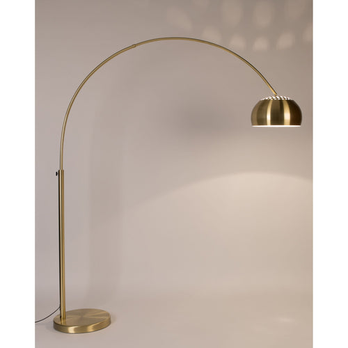 Zuiver Metal Bow Vloerlamp/ Booglamp Goud - vtwonen shop