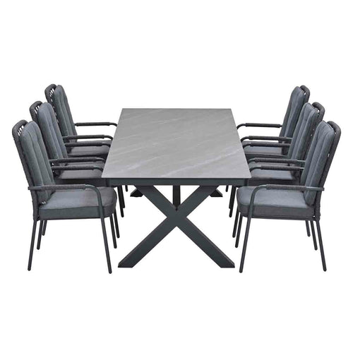 Garden Impressions tuinset Aleria - Sintra - Napoli sand - 240x100 cm - 7-delig