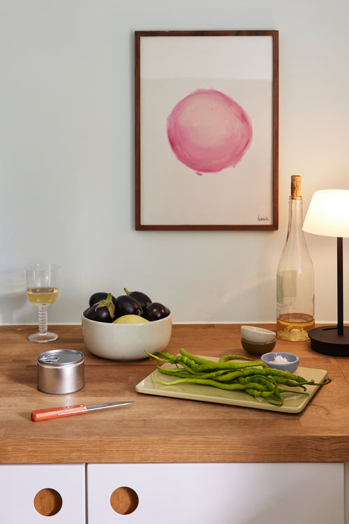 Hübsch lijst Focal - glas/mdf/walnoothout - 32x2xh44cm - vtwonen shop